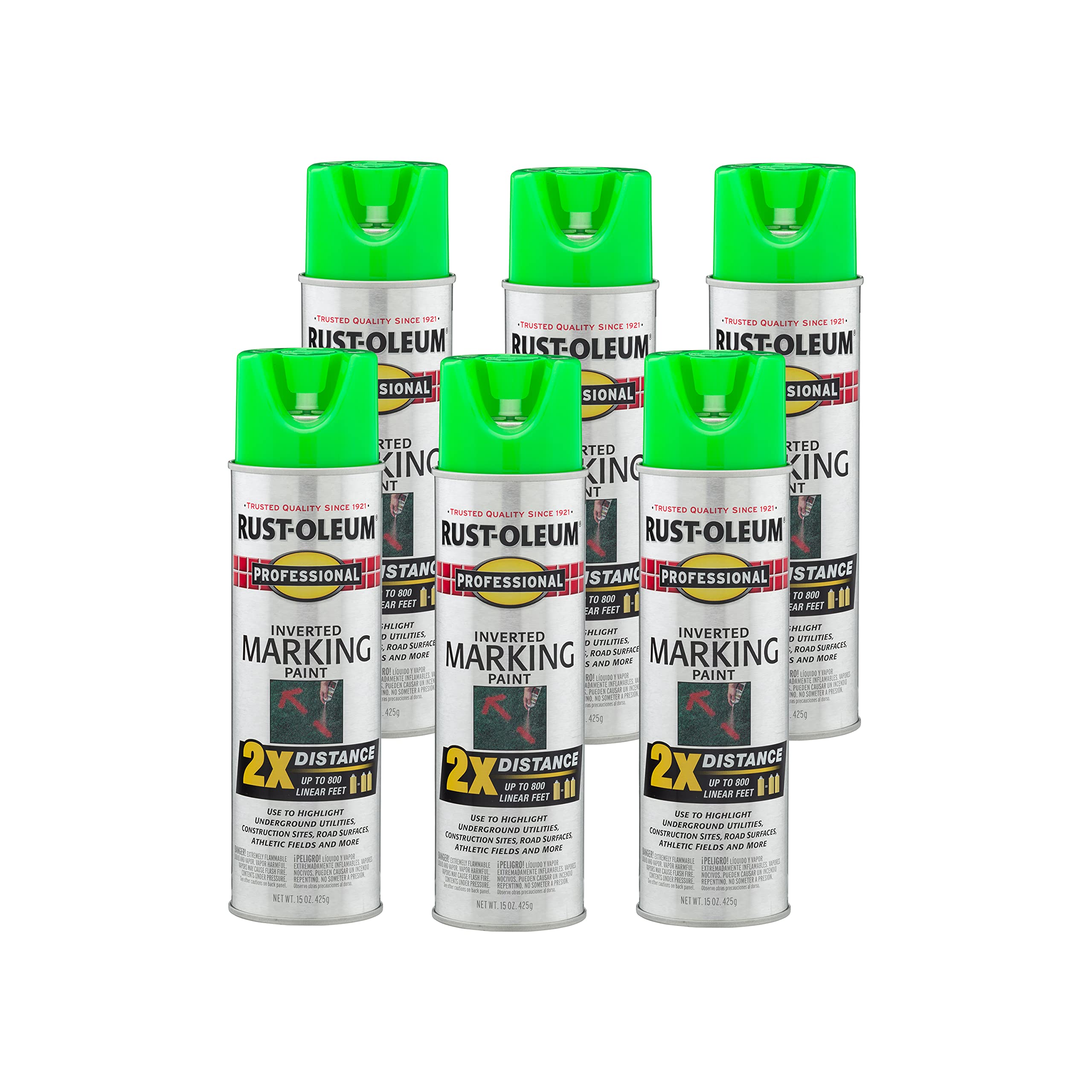 Rust-Oleum 266574-6PK Professional 2X 15 Ounce (Pack of 6